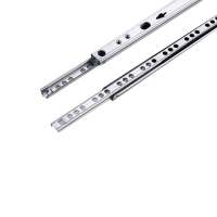 Jieyang Furniture Parts 2-fold Steel Ball Bearing Drawer Slide